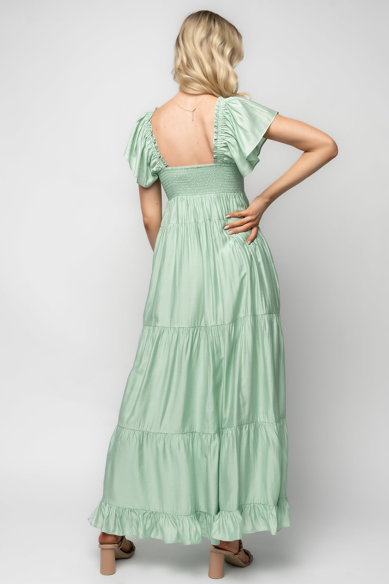 Agatha Maxi Dress | Light Sage