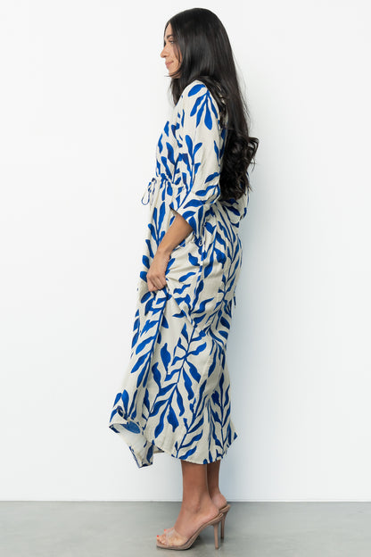 Málaga Midi Dress | Cobalt Print