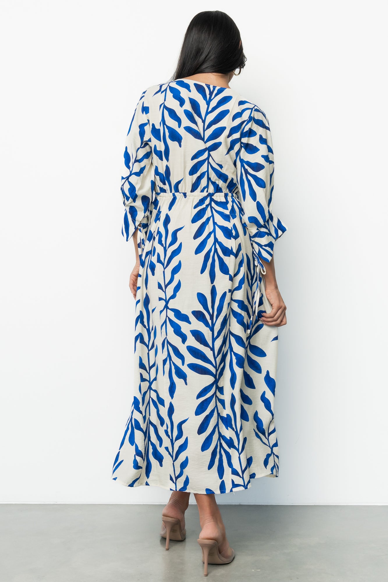 Málaga Midi Dress | Cobalt Print