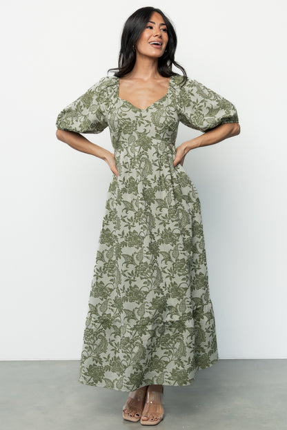 Giuliana Dress | Green Print