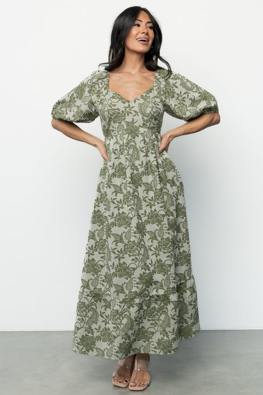 Giuliana Dress | Green Print