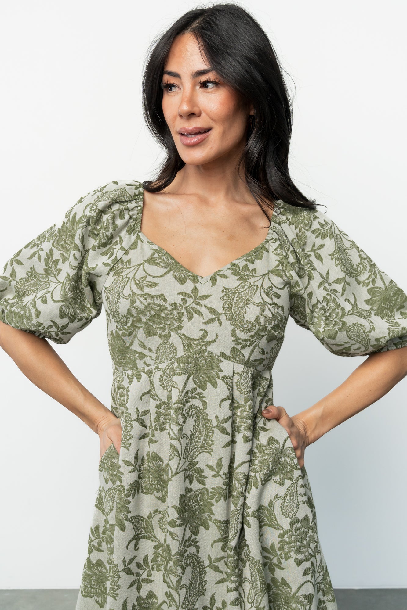 Giuliana Dress | Green Print