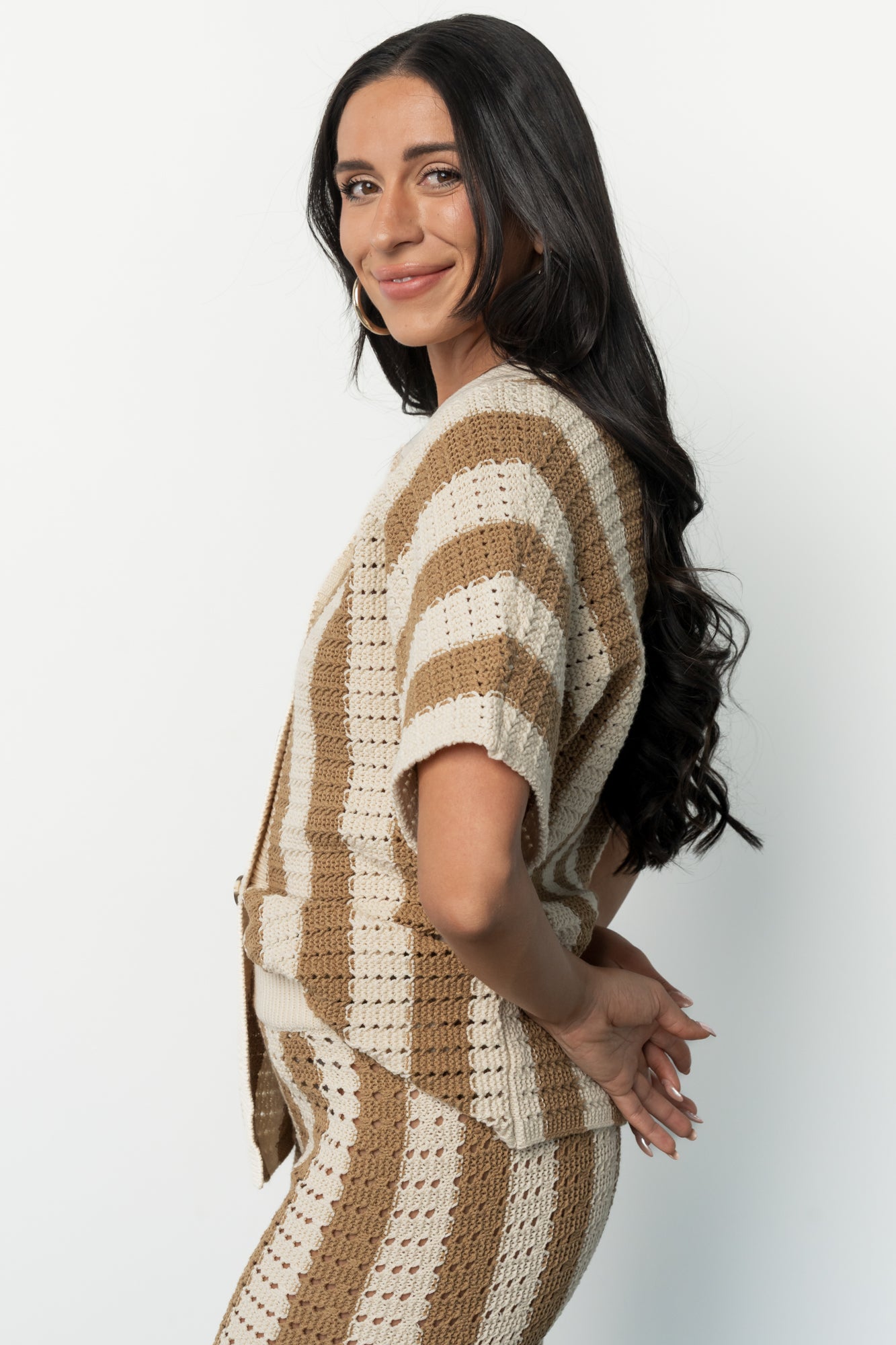 Canaria Knit Set | Camel + Beige