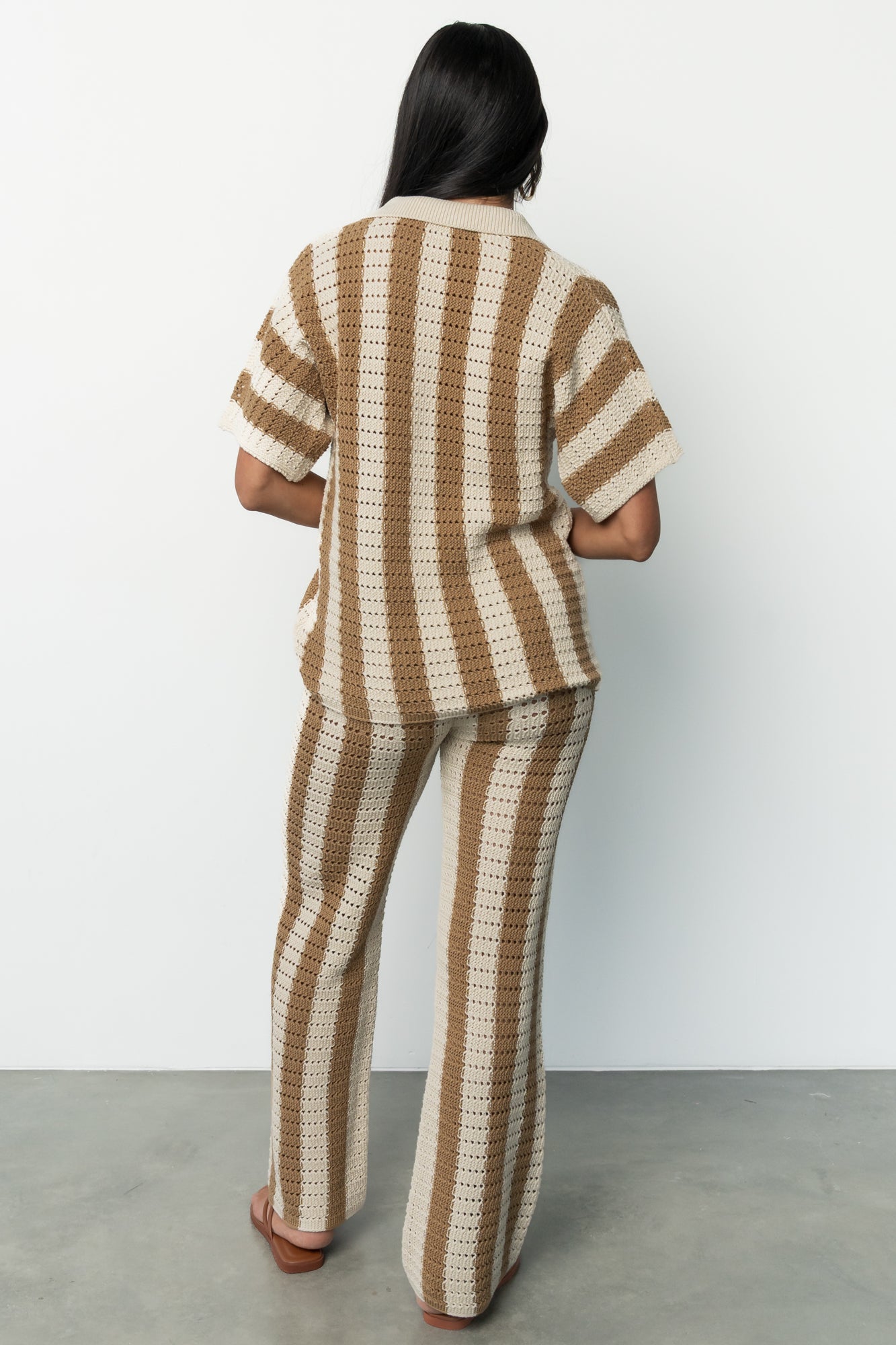 Canaria Knit Set | Camel + Beige