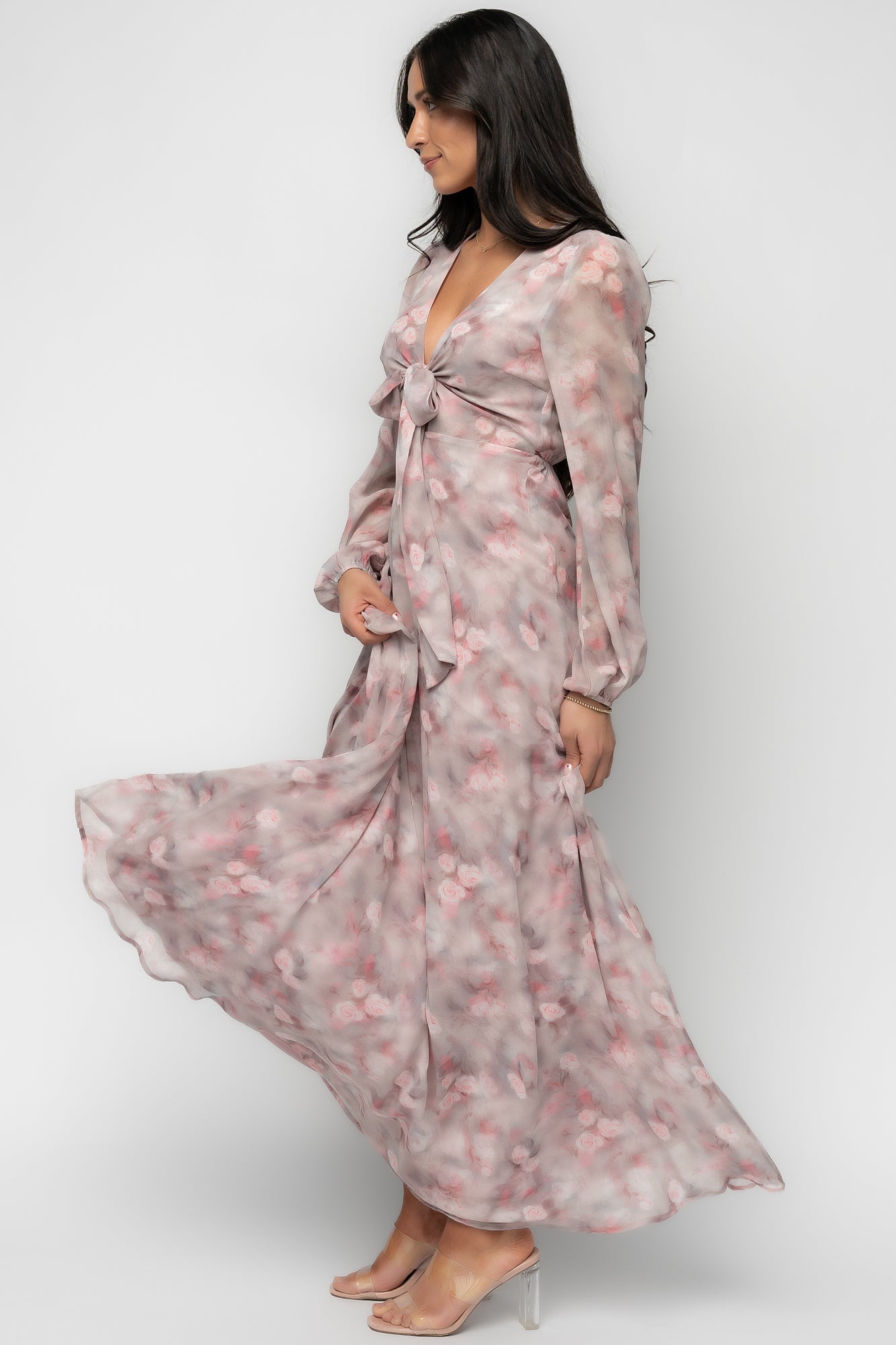 Ensley Maxi Dress | Dusty Rose Floral Ensley Maxi Dress | Dusty Rose Floral
