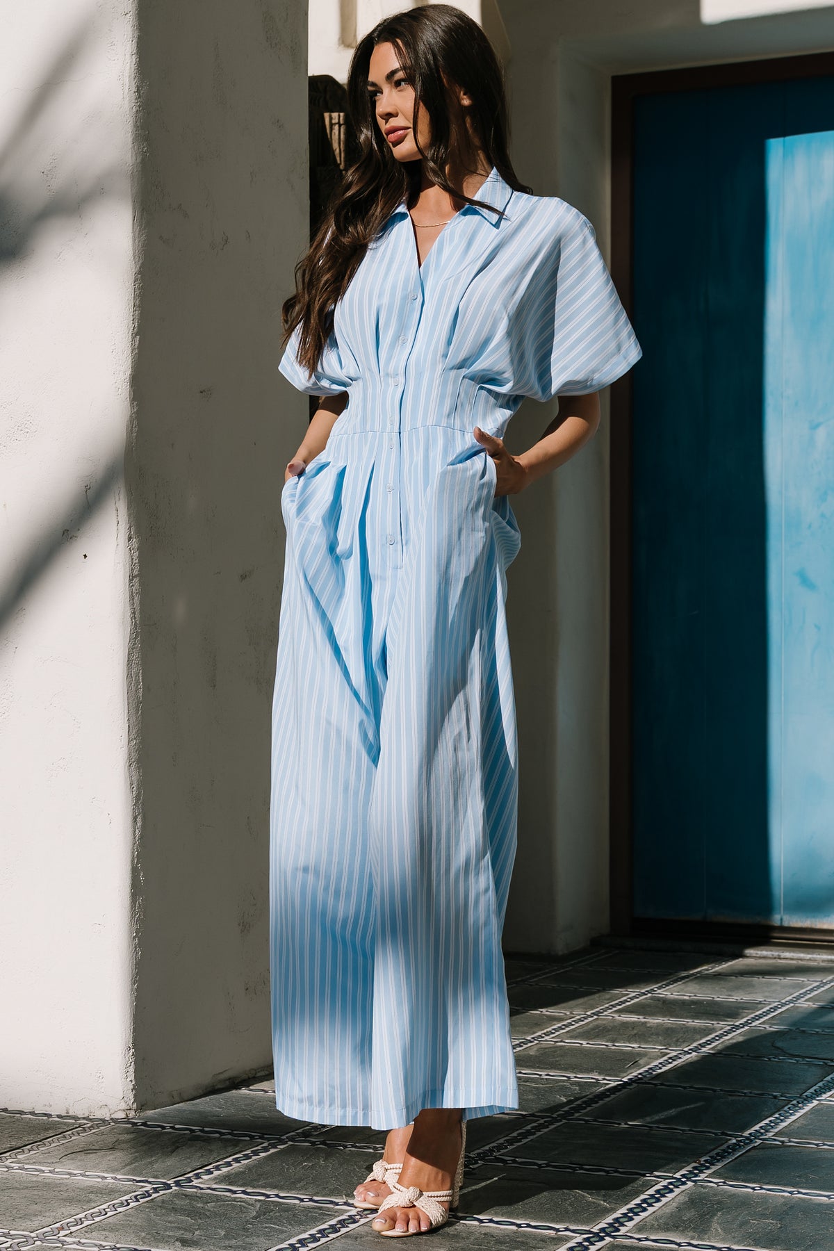 Sariah Jumpsuit | Blue Stripe Sariah Jumpsuit | Blue Stripe