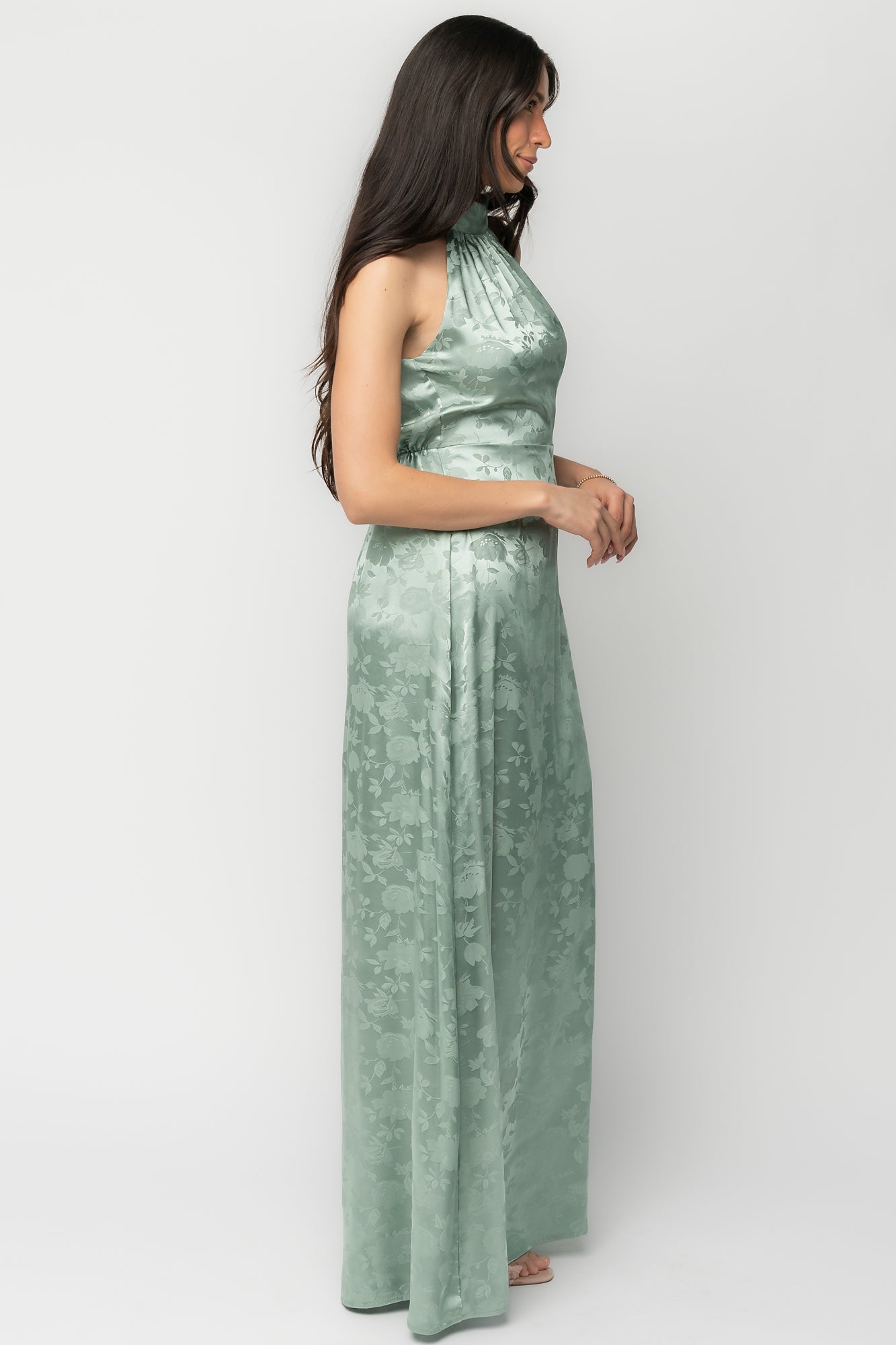 Baltic Born Womens Milan Halter Maxi Dress | Sage | Size: Medium Baltic Born Womens Milan Halter Maxi Dress | Sage | Size: Medium