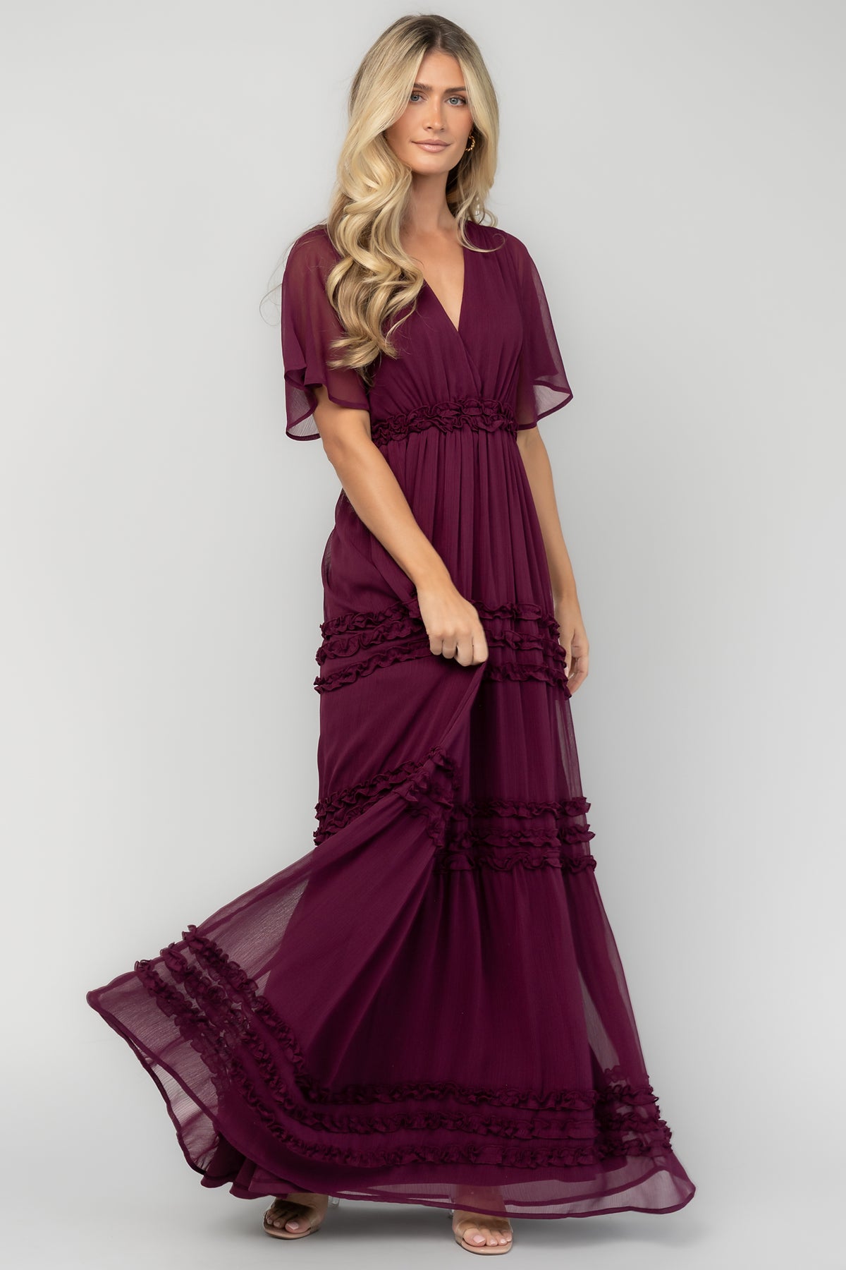 Metropolitan Maxi Dress | Deep Plum