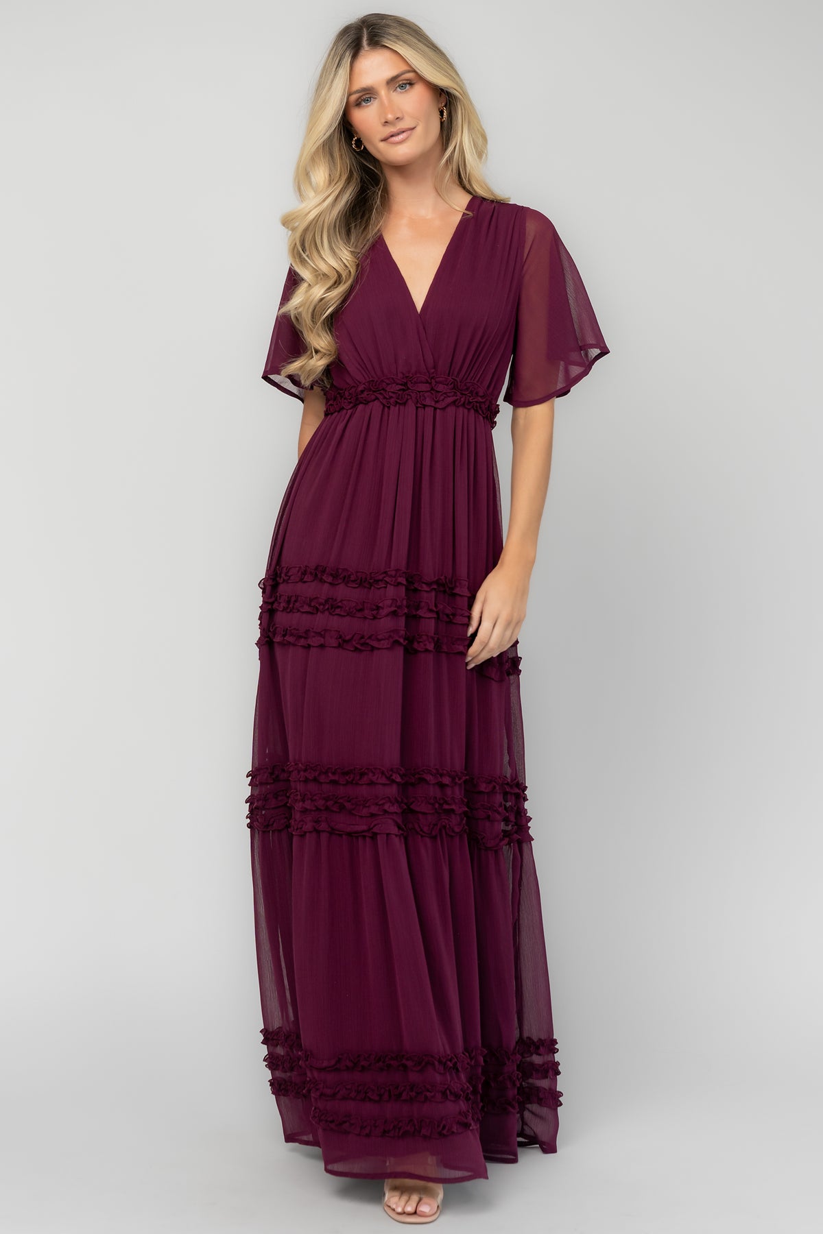 Metropolitan Maxi Dress | Deep Plum