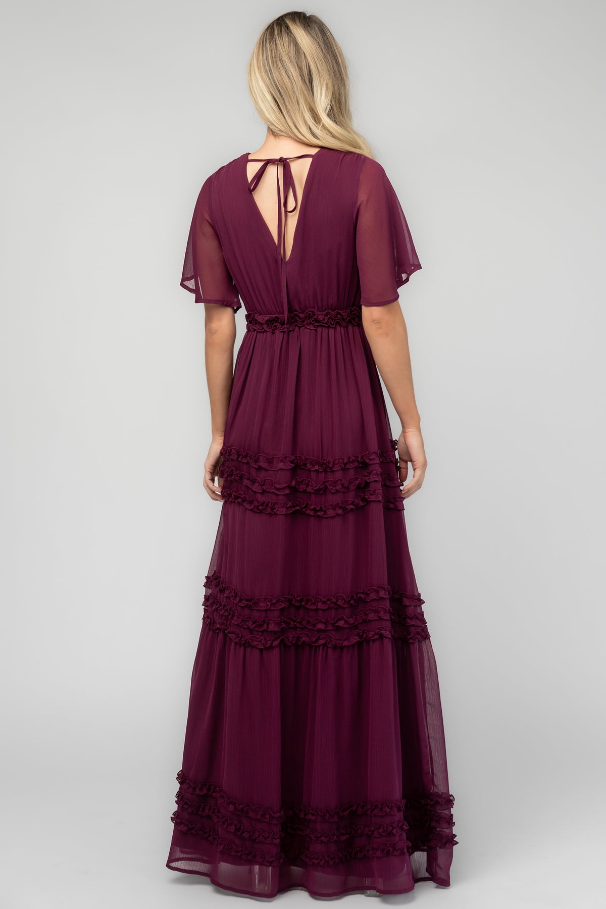 Metropolitan Maxi Dress | Deep Plum