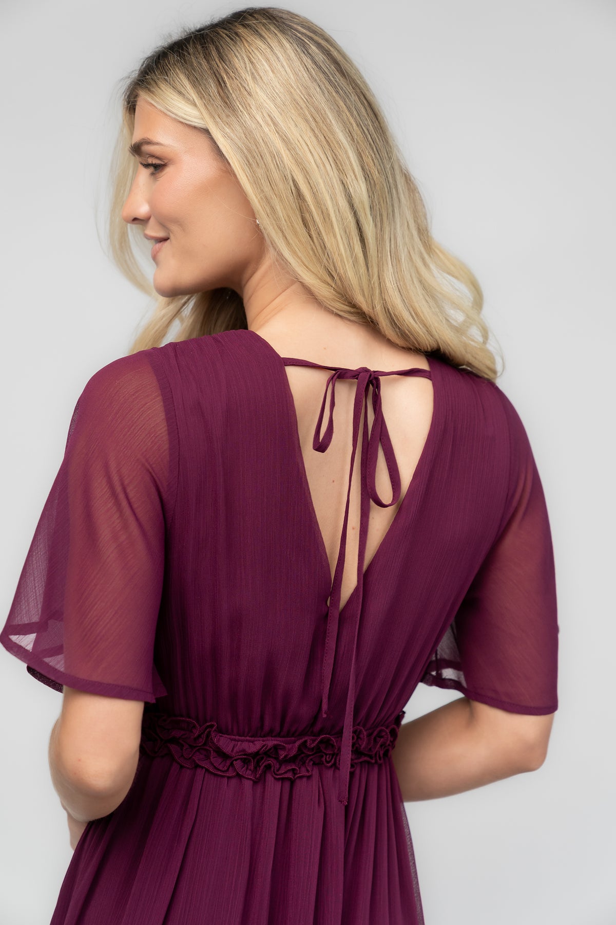 Metropolitan Maxi Dress | Deep Plum