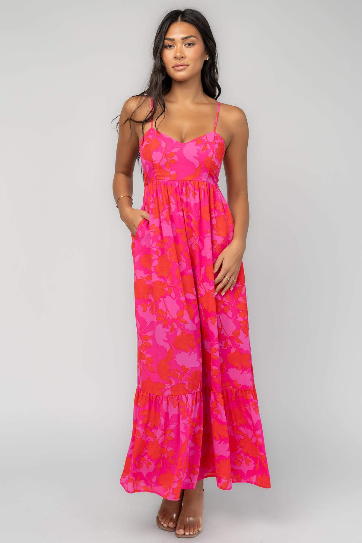Cecilia Tank Maxi Dress | Fuchsia Multi
