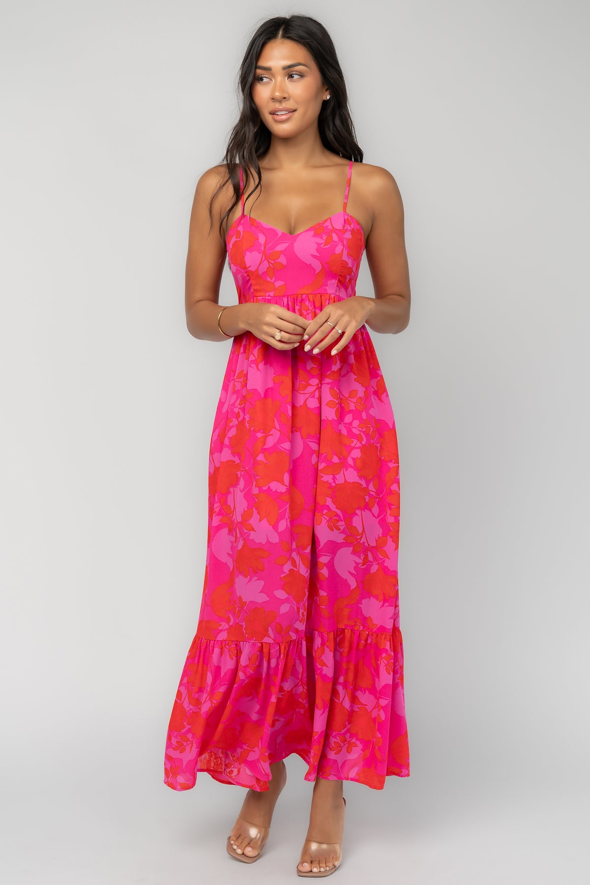 Cecilia Tank Maxi Dress | Fuchsia Multi