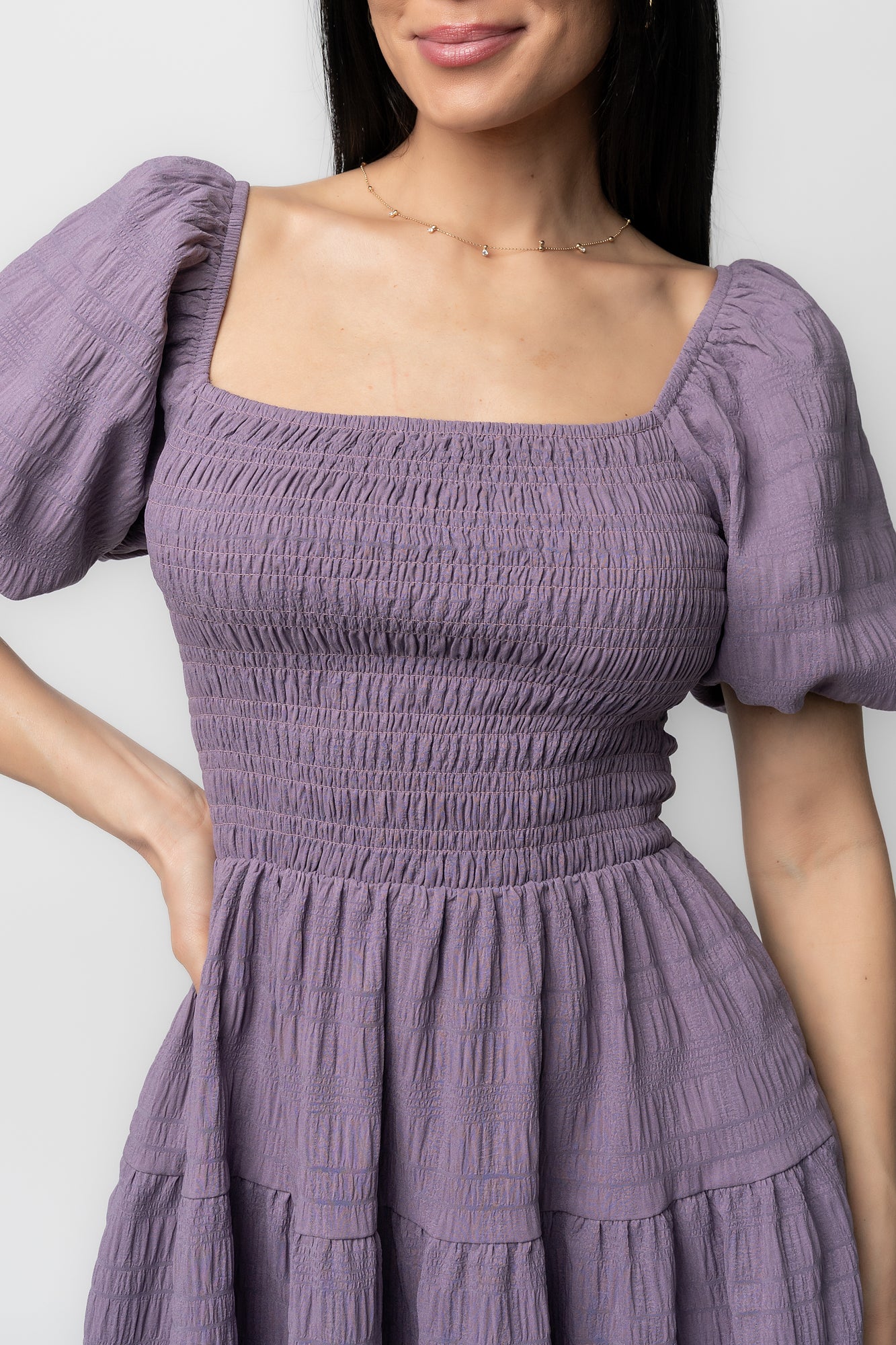 Baltic Born Womens Daze Smocked Dress | Dusty Lavender Baltic Born Womens Daze Smocked Dress | Dusty Lavender