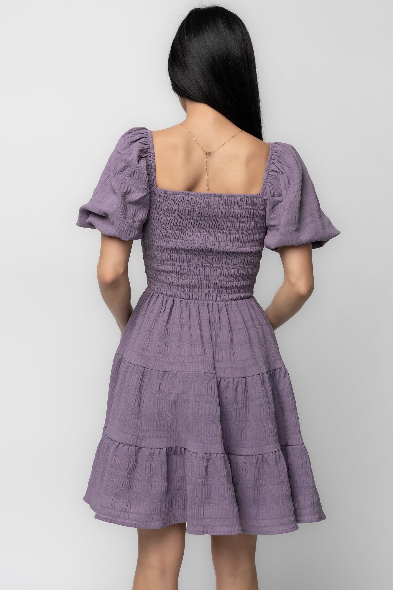 Daze Smocked Dress | Dusty Lavender