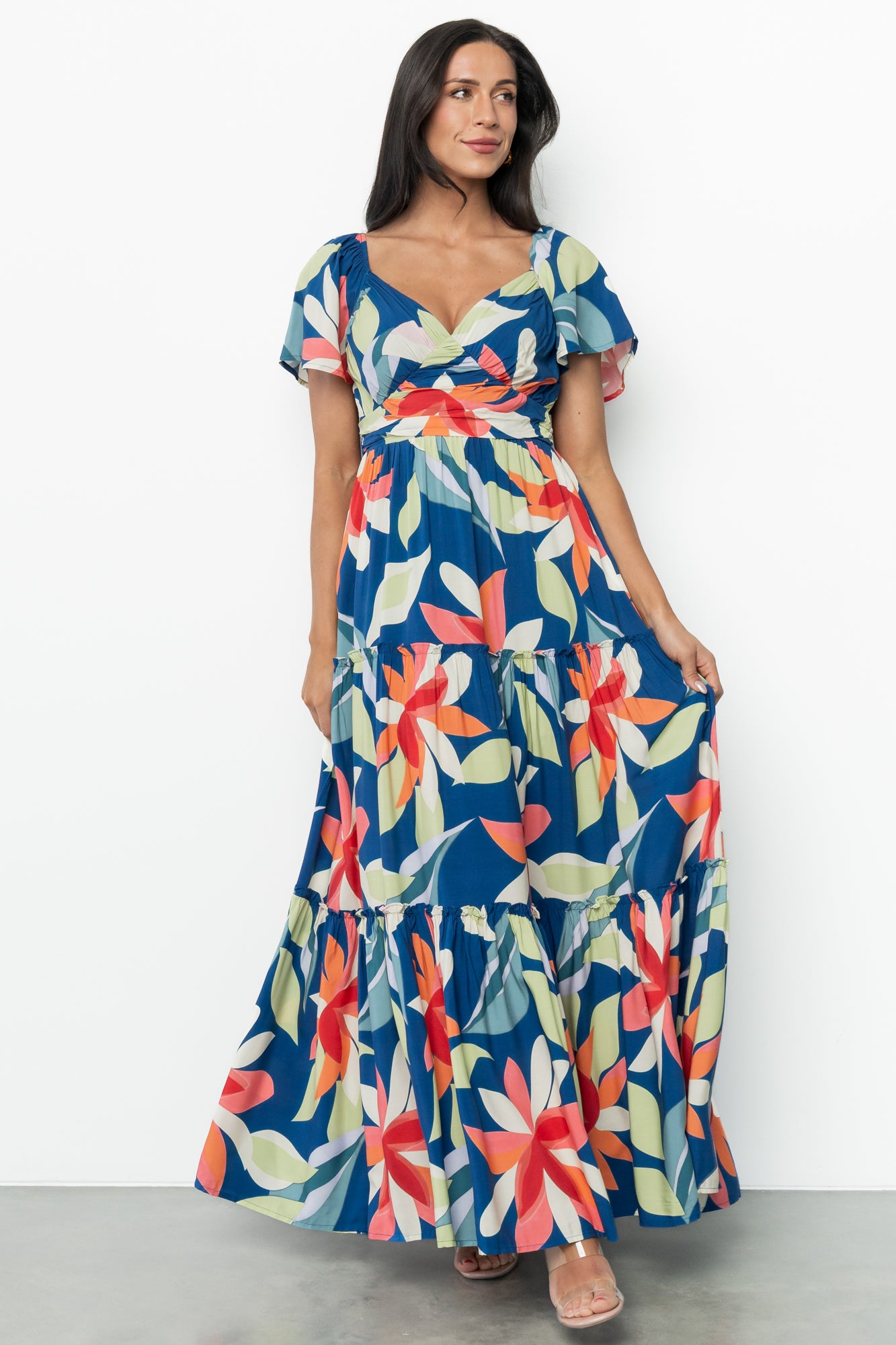 Samira Maxi Dress | Navy Multi Floral