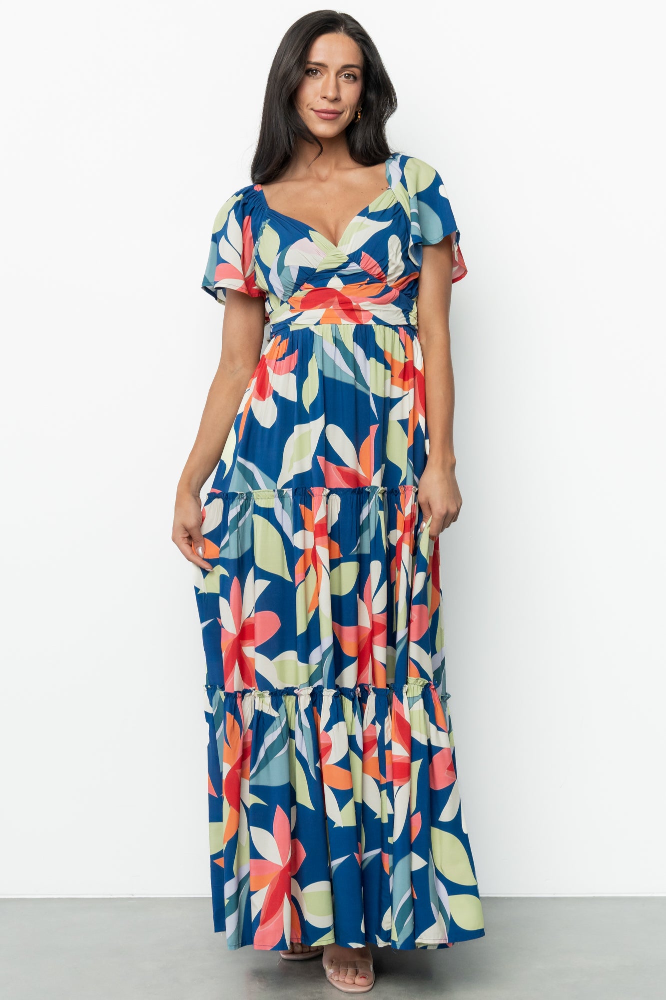 Samira Maxi Dress | Navy Multi Floral