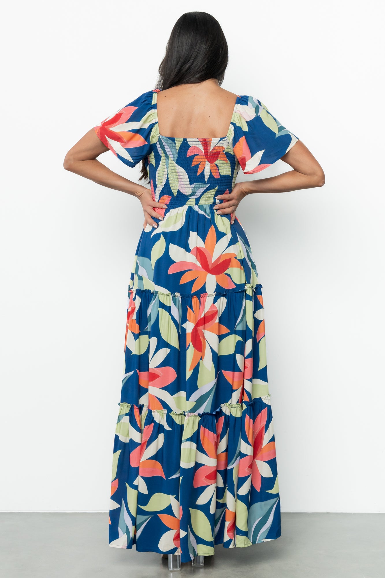 Samira Maxi Dress | Navy Multi Floral