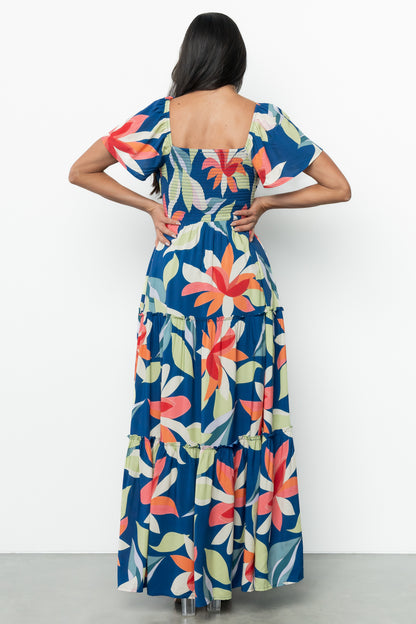 Samira Maxi Dress | Navy Multi Floral