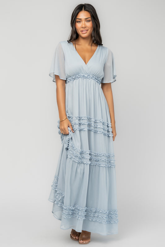 Metropolitan Maxi Dress | Dusty Blue