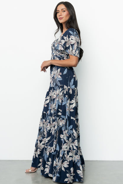Villa Maxi Dress | Blue Floral