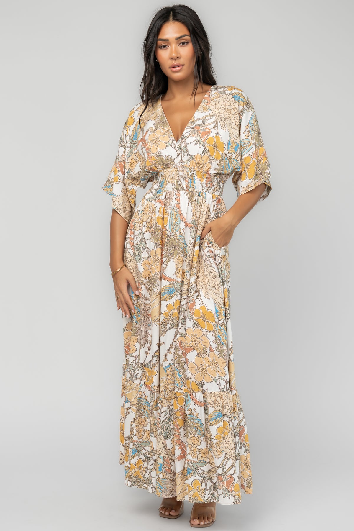 Christiana Maxi Dress | Multi Print