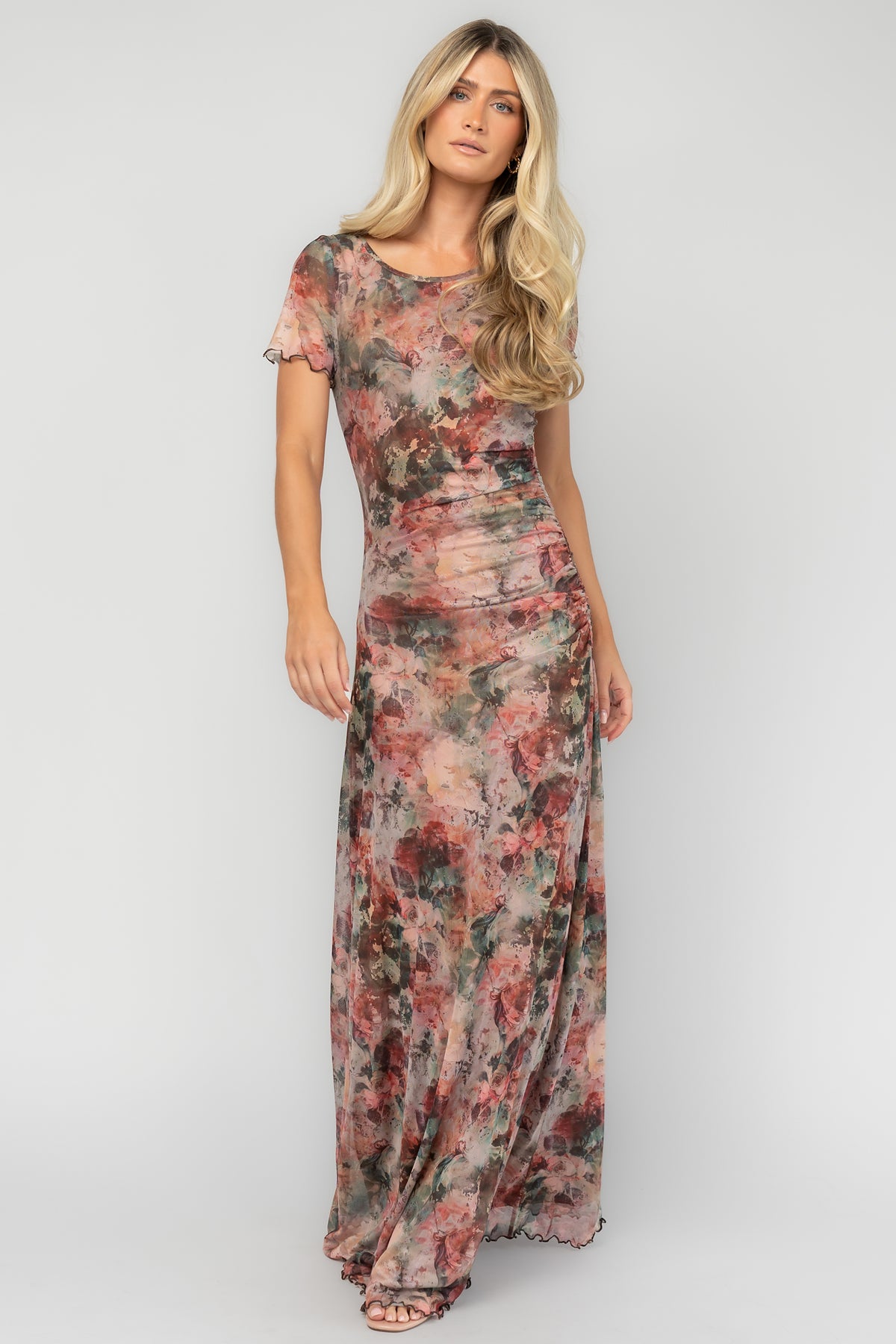 Mackenzie Mesh Maxi Dress | Multi Floral