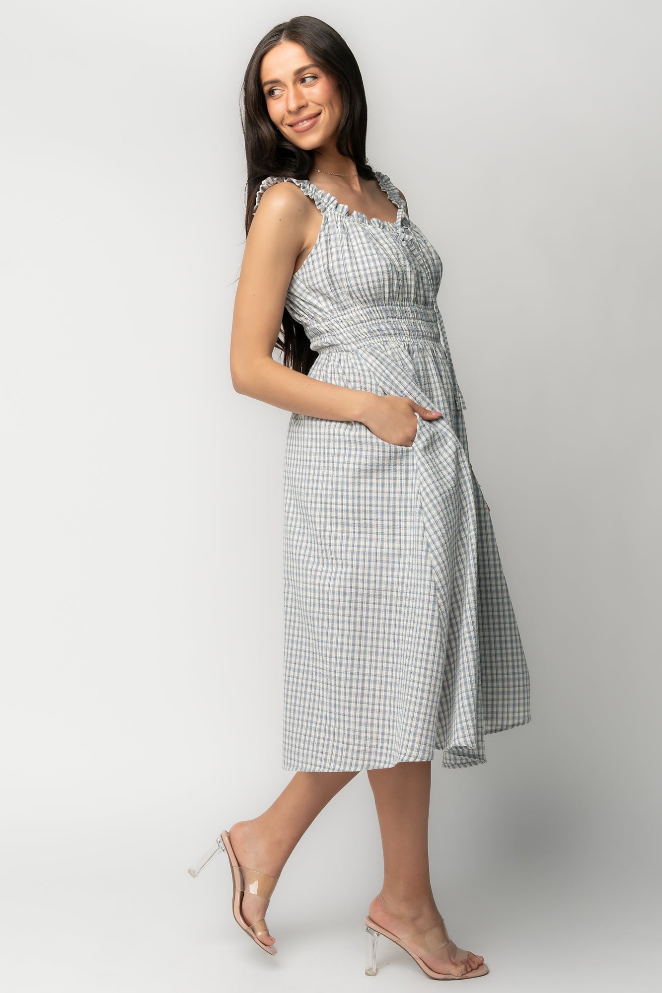Meadow Dress | Light Blue Gingham
