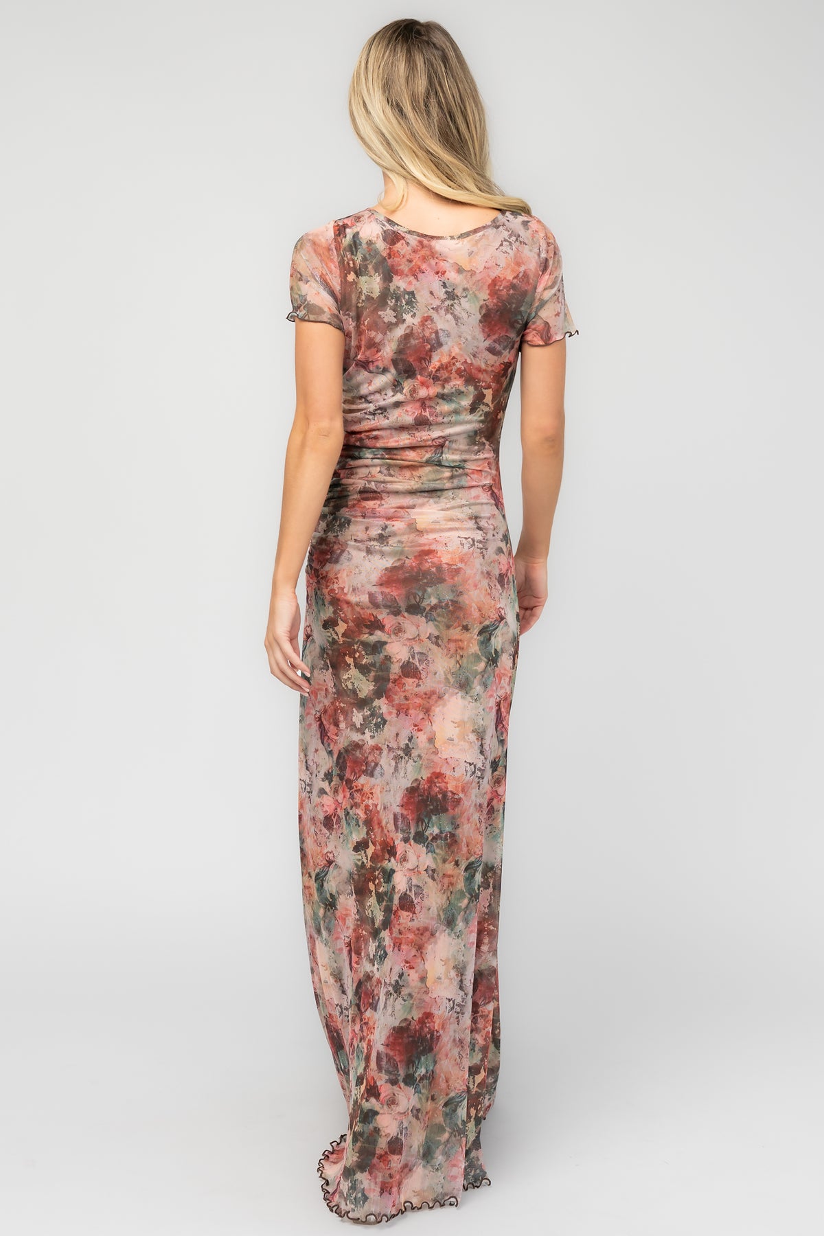 Mackenzie Mesh Maxi Dress | Multi Floral