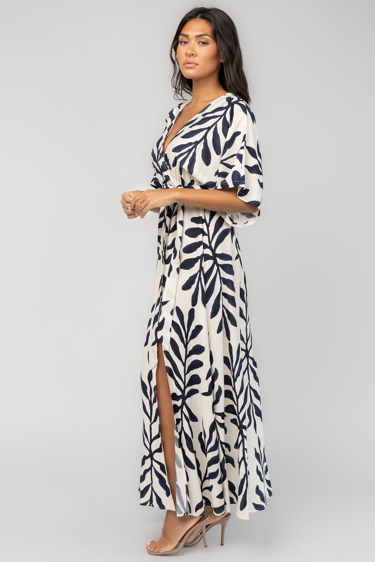 Nerissa Maxi Dress | Navy Print