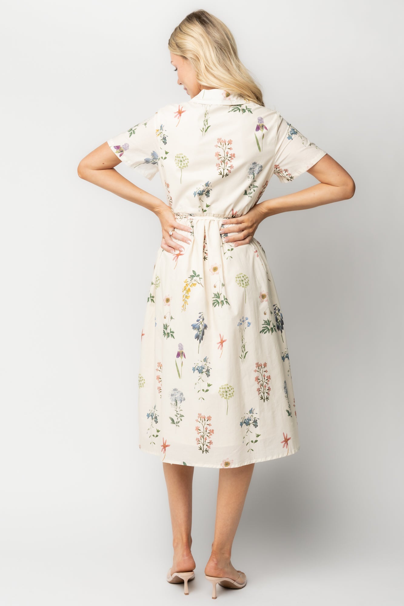 Marley Midi Dress | Ivory + Multi Floral
