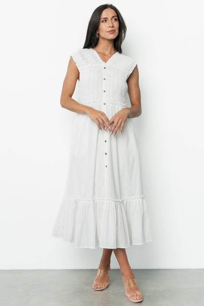 Luisa Midi Dress | Off White