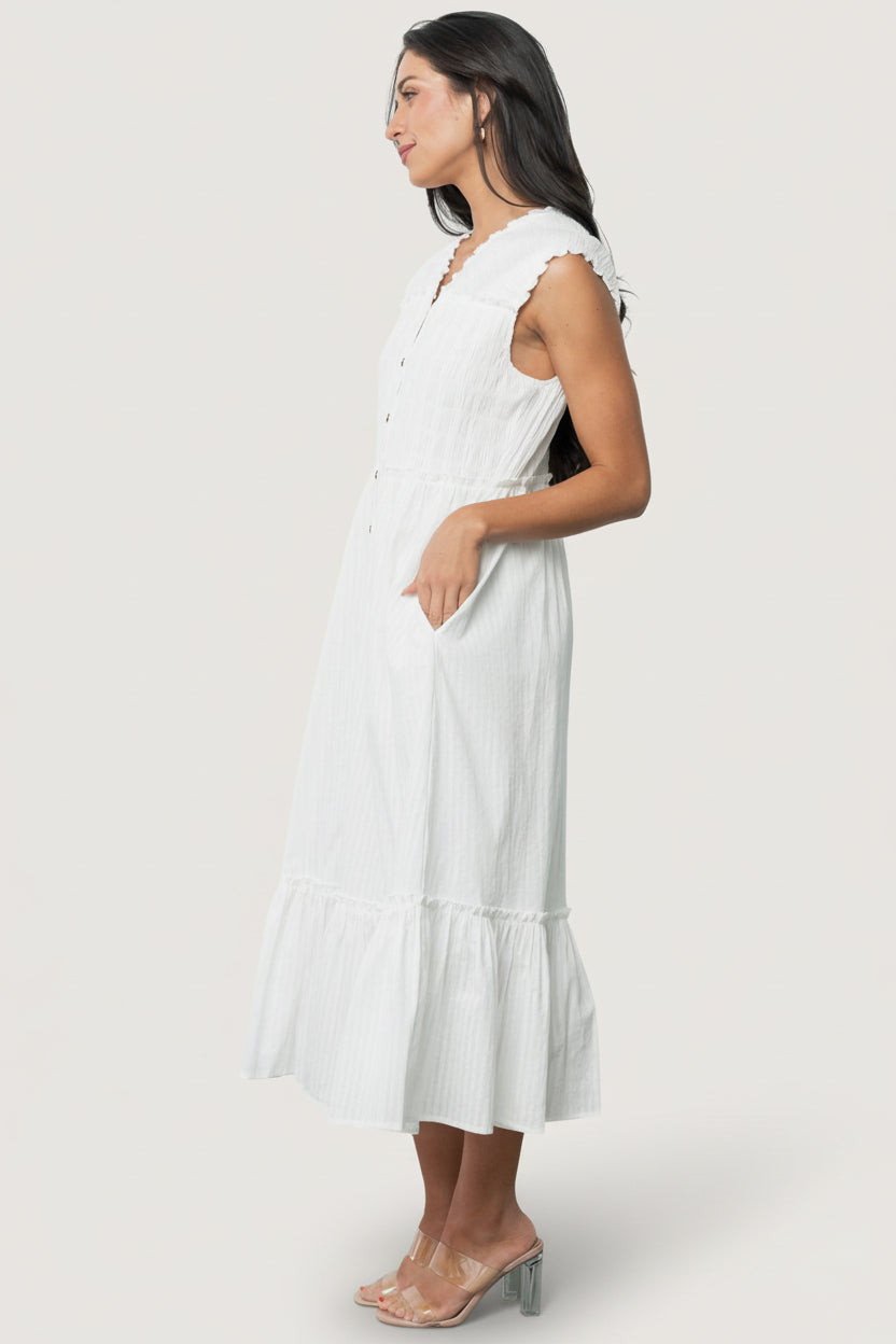 Luisa Midi Dress | Off White
