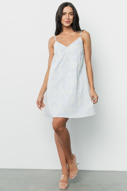 Nyra Short Dress | Blue Stripe