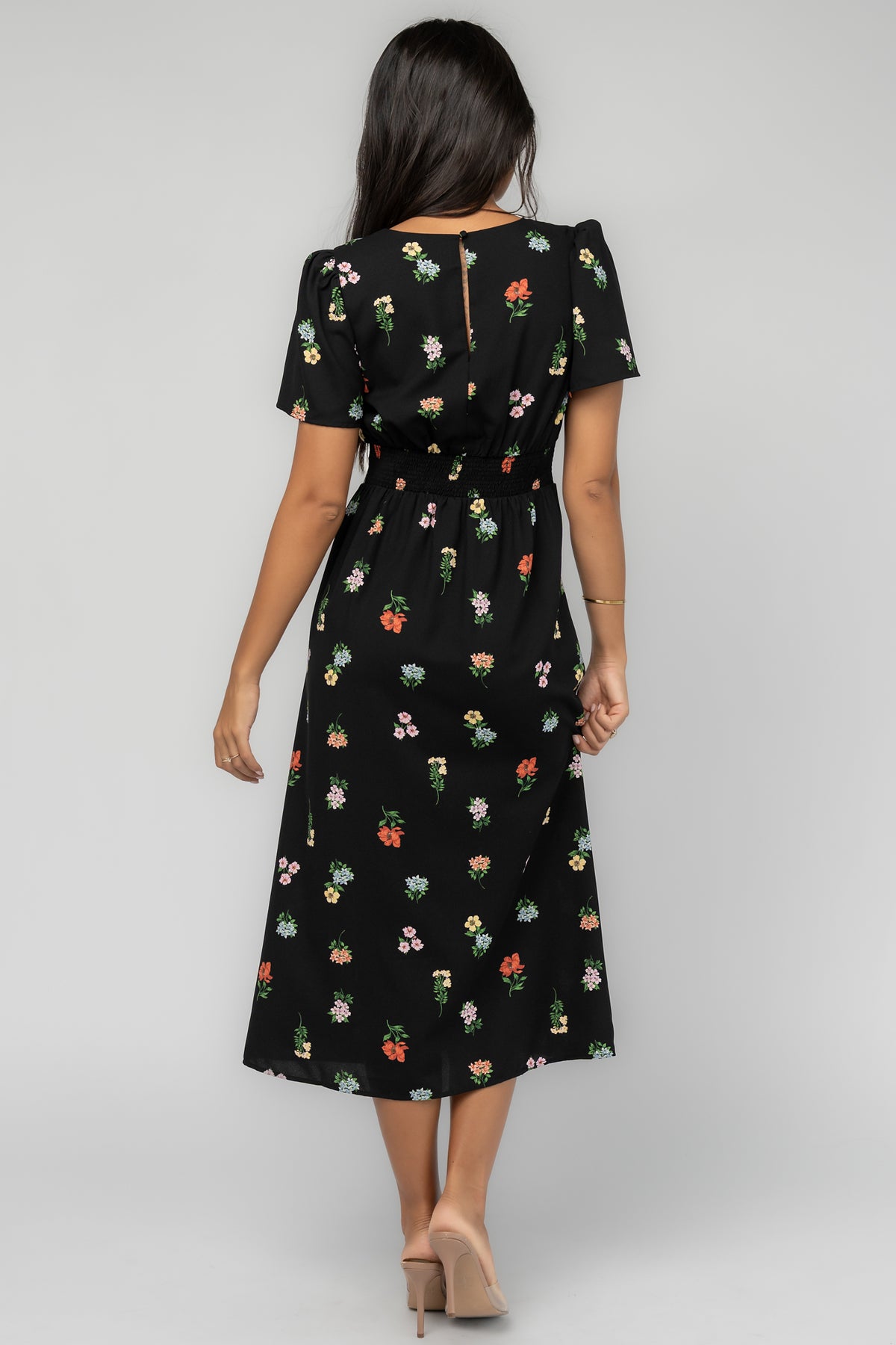 Almeria Dress | Black Floral