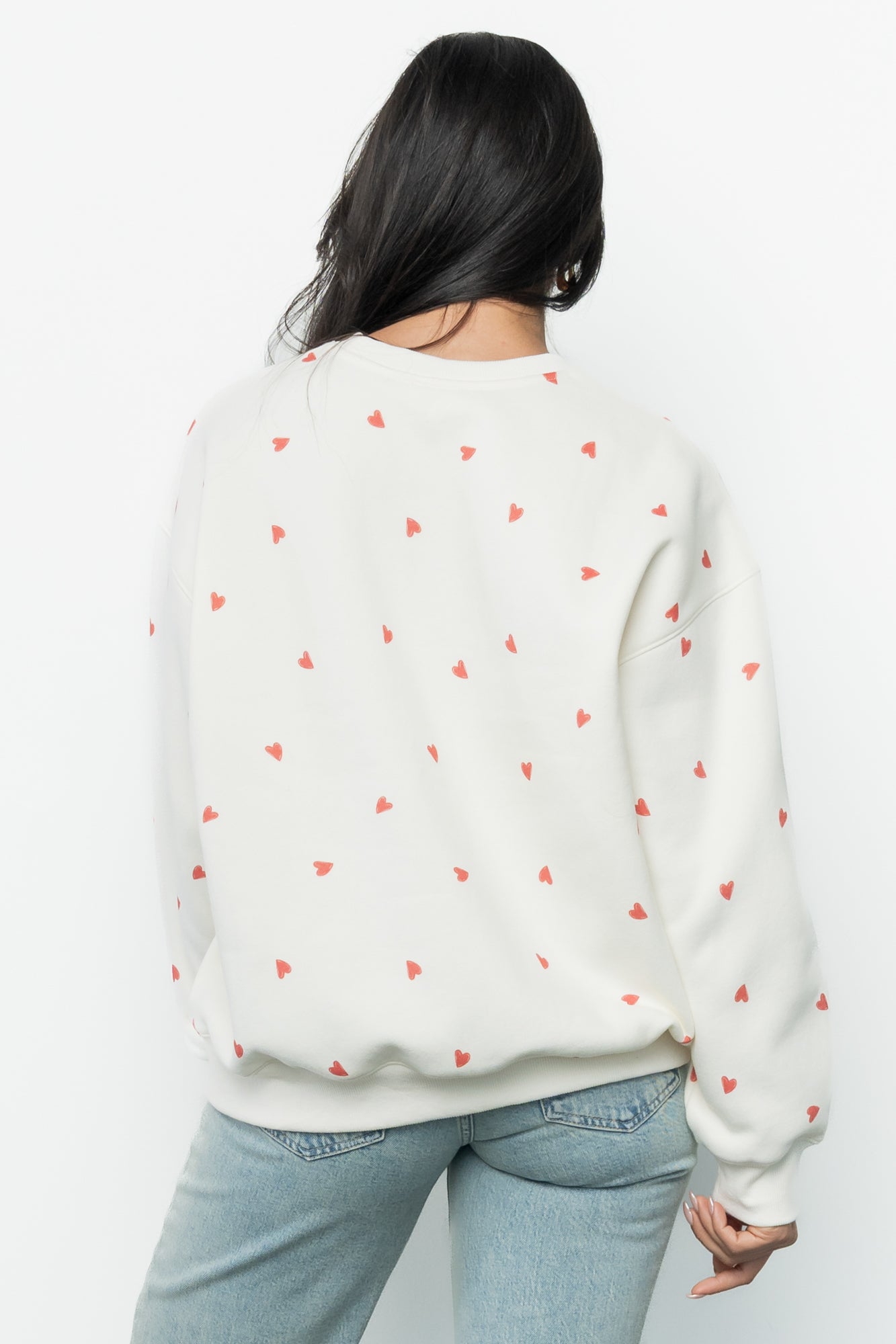 Lovestruck Sweatshirt | Cream + Red