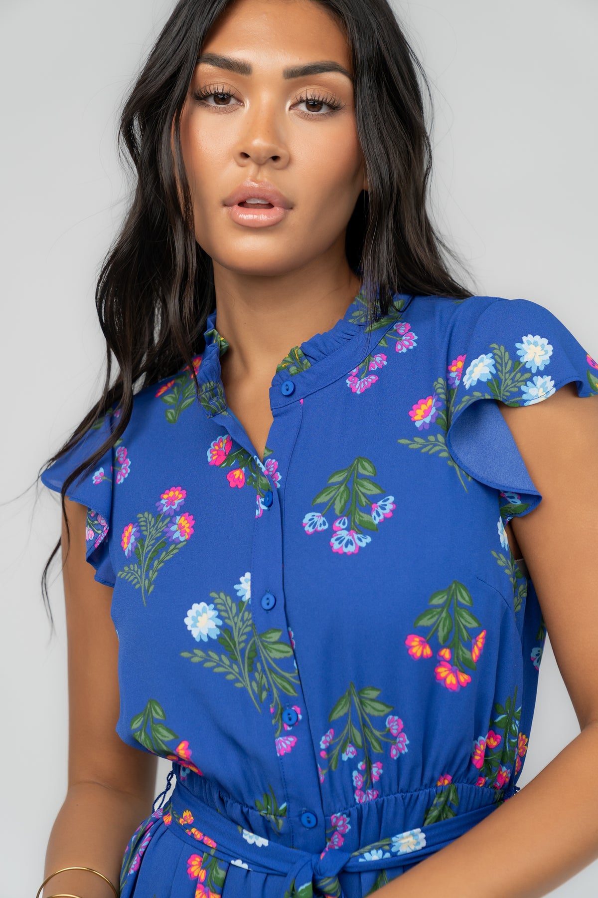 Shaylie Maxi Dress | Indigo Floral