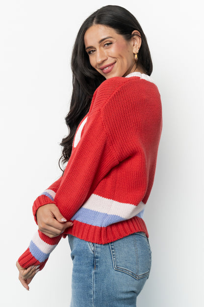 Ski Sweater | Red Multi