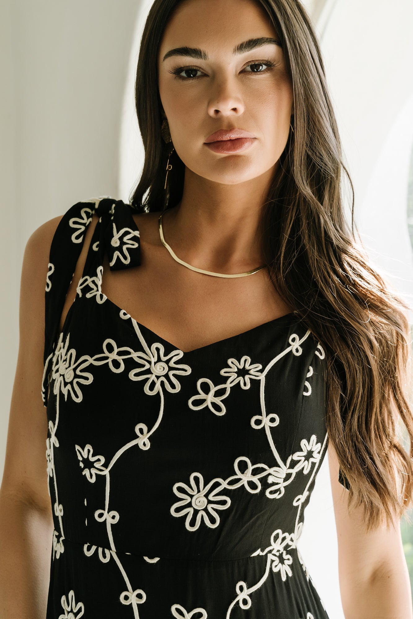 Amor Midi Dress | Black + Ivory Floral