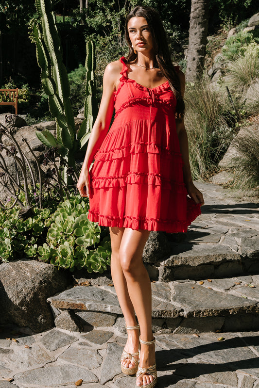 Andalucía Short Dress | Red