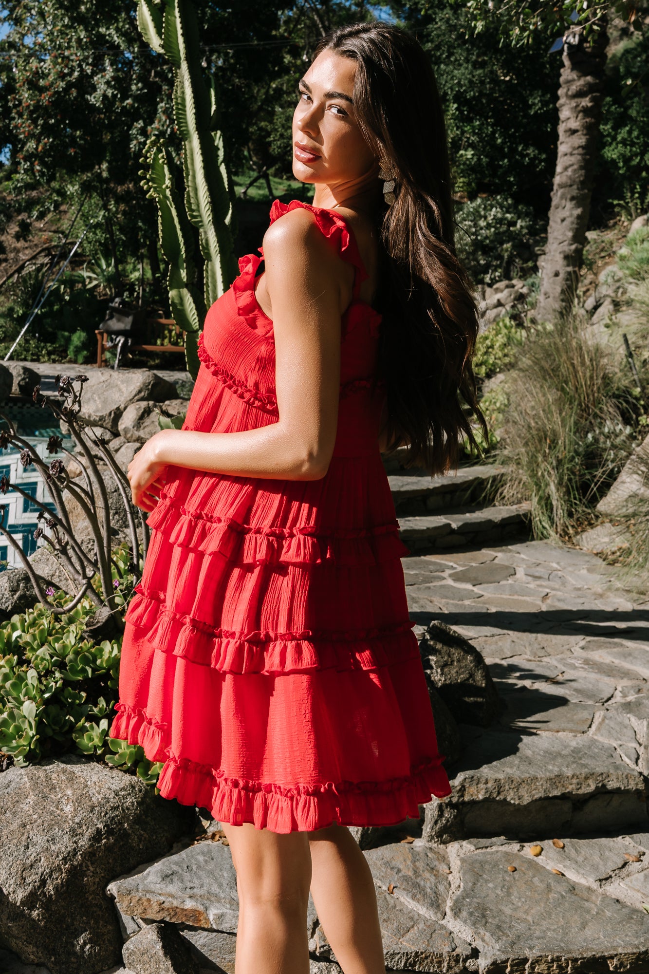 Andalucía Short Dress | Red