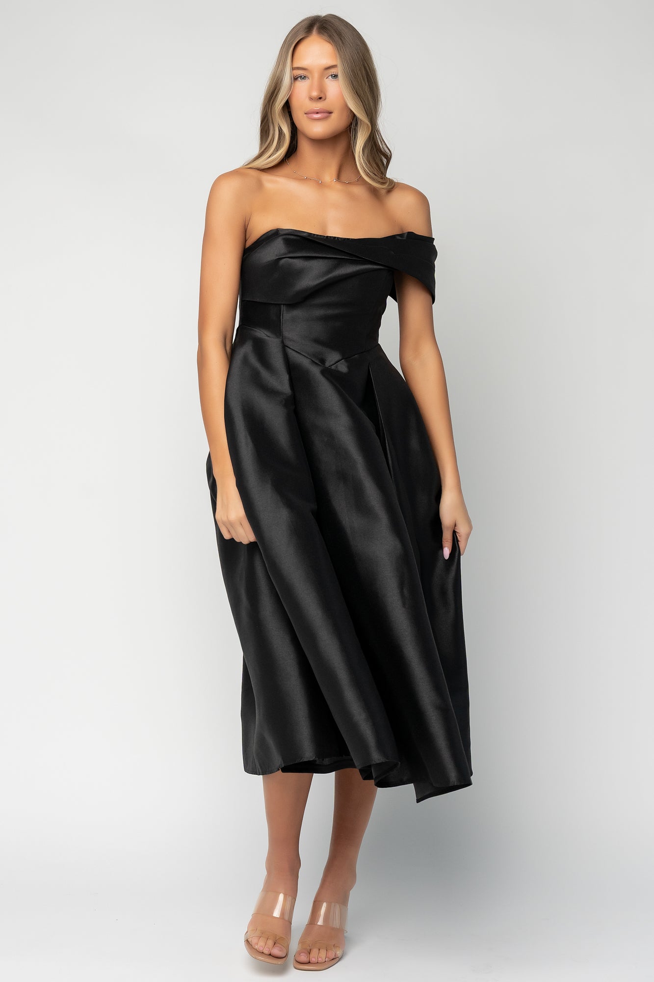 Baltic Born Womens Amani Midi Dress | Black | Size: Medium Baltic Born Womens Amani Midi Dress | Black | Size: Medium