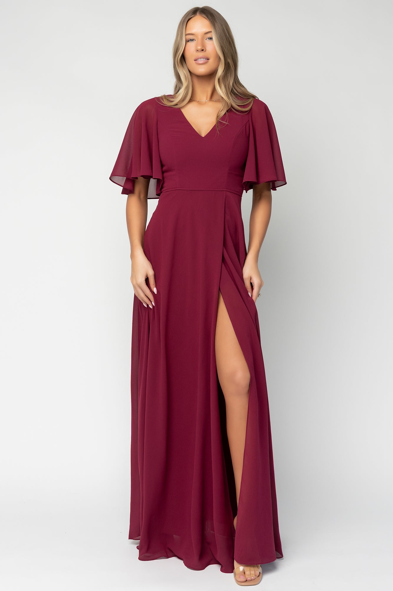 Valetta Maxi Dress | Wine