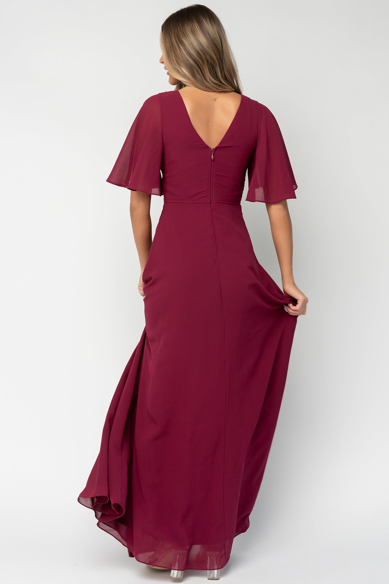 Valetta Maxi Dress | Wine