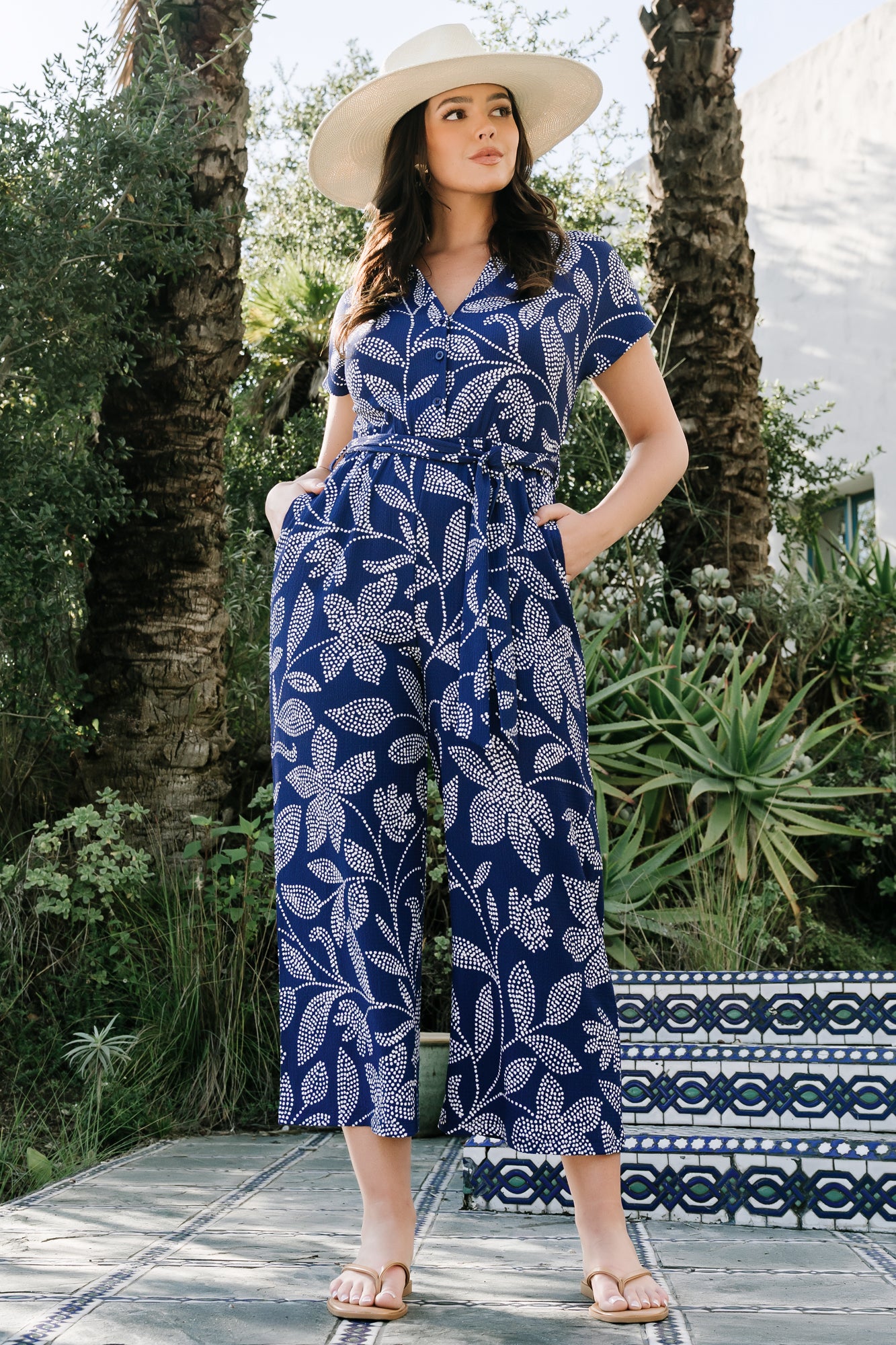 Costa Jumpsuit | Blue Print