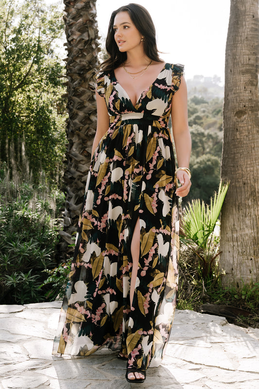 Esperanza Maxi Dress | Black Multi