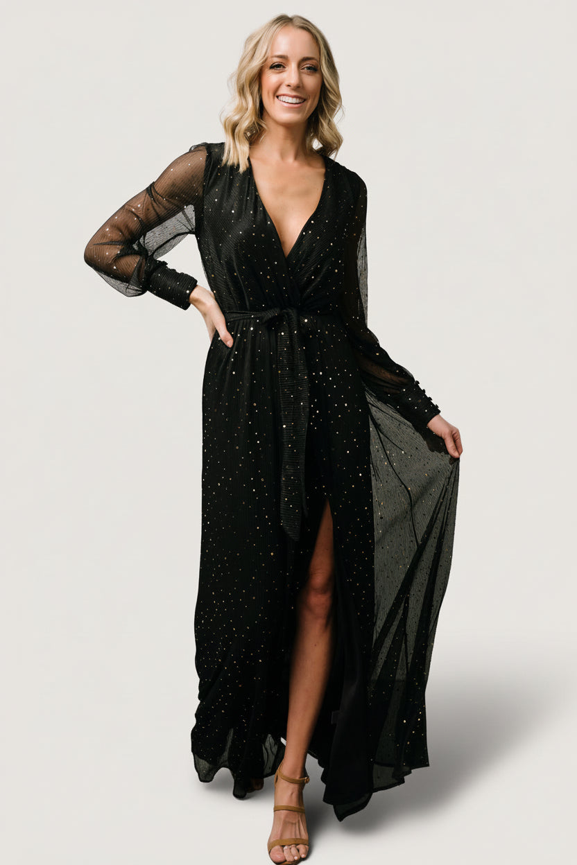 Abigail Sparkle Gown | Black