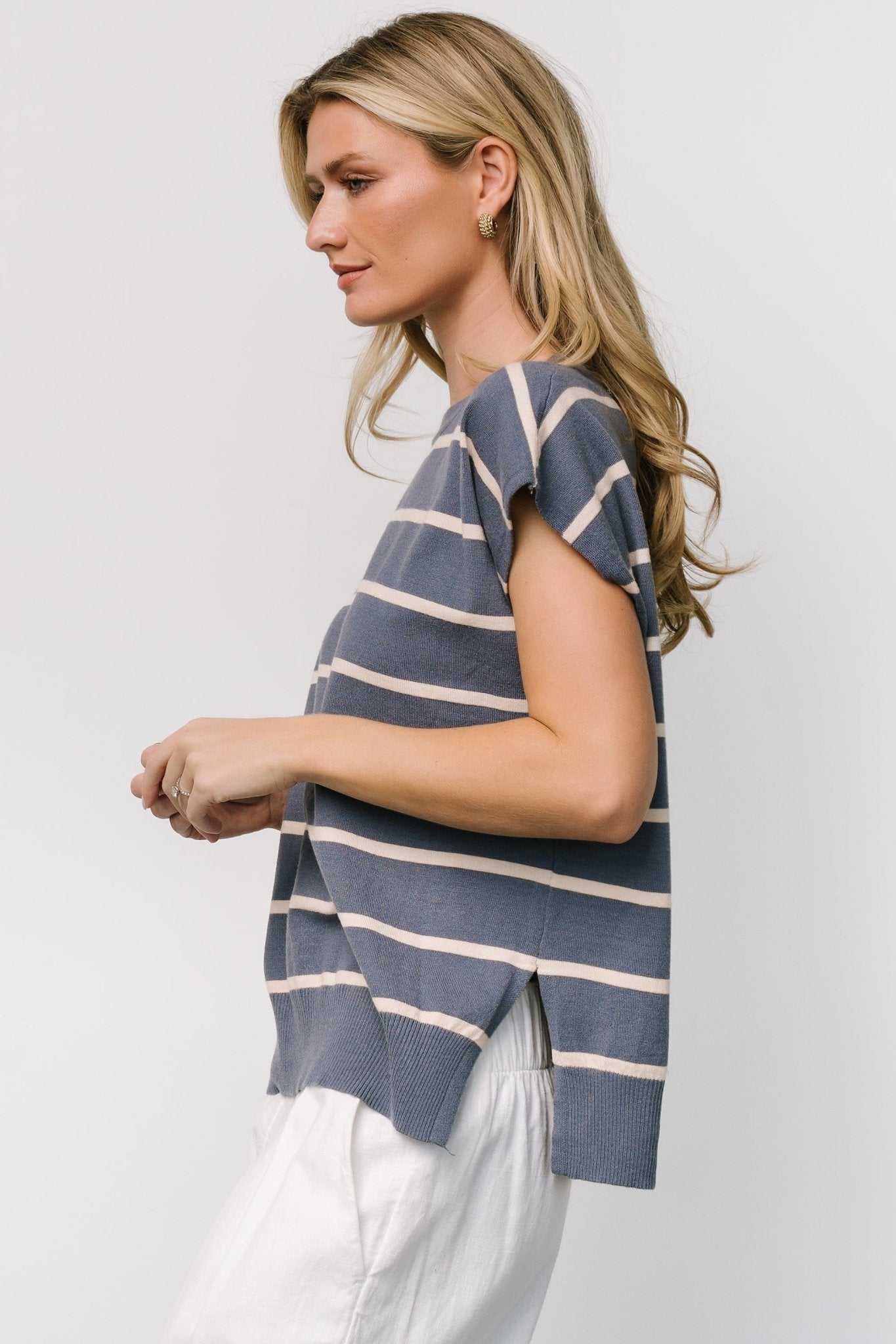 Ada Dolman Top | Slate + Natural - Baltic Born