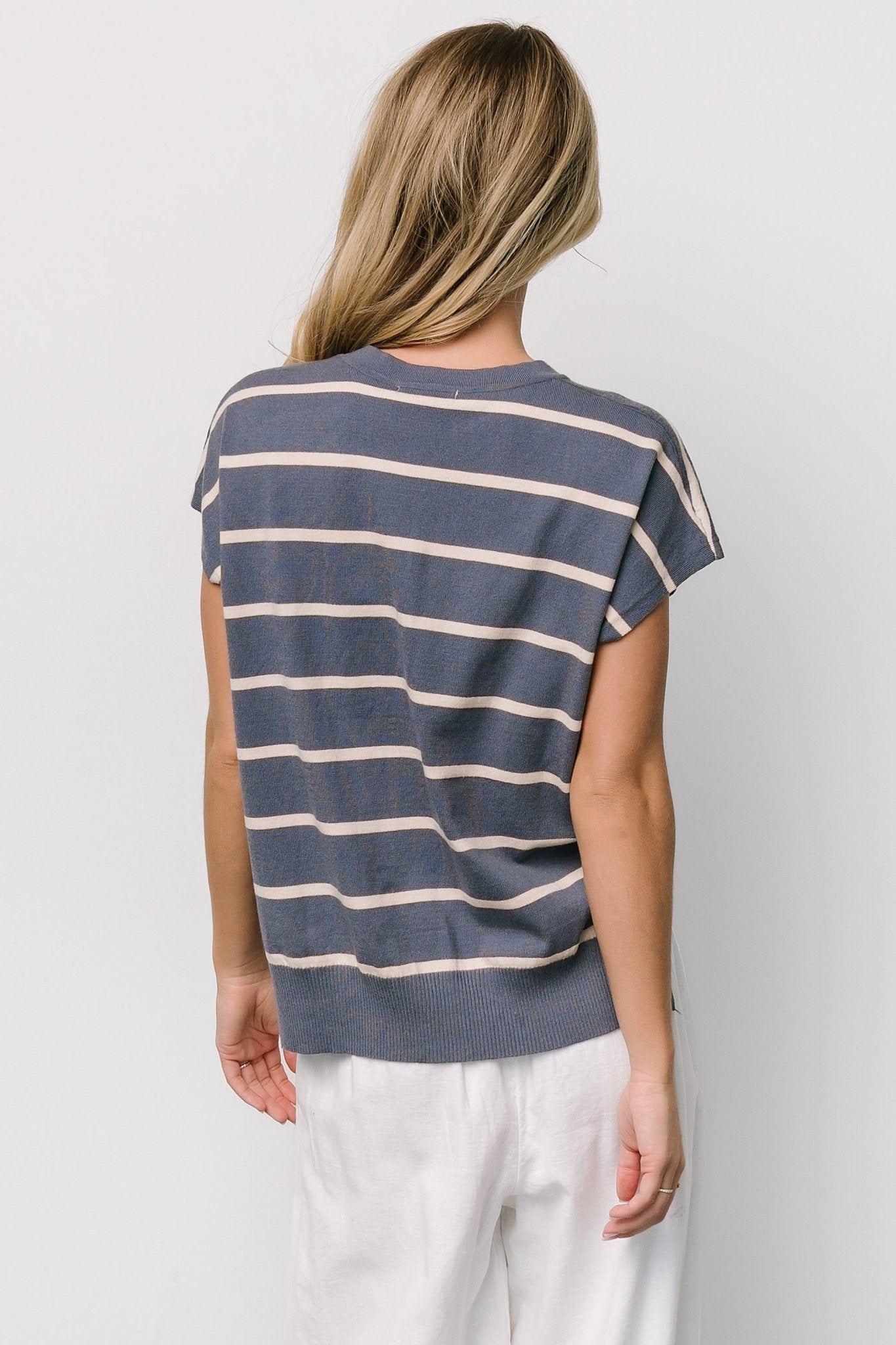 Ada Dolman Top | Slate + Natural - Baltic Born