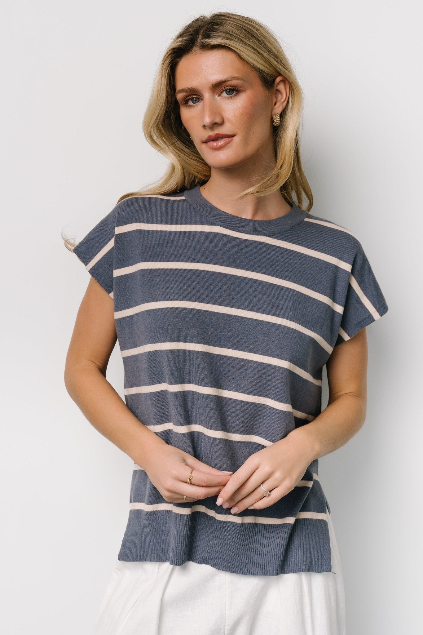 Ada Dolman Top | Slate + Natural - Baltic Born